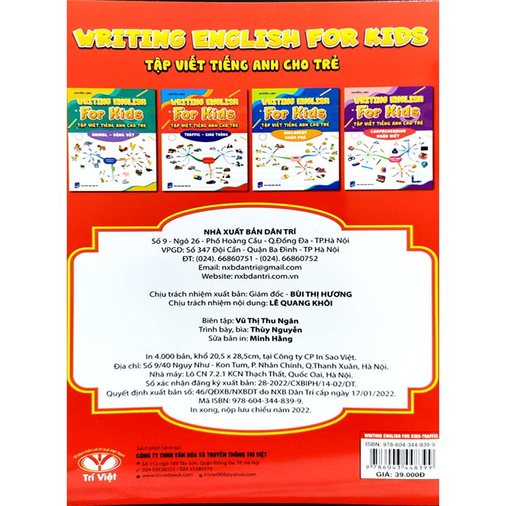 Writing English - For Kids - Tập Viết Tiếng Anh Cho Trẻ - Giao Thông - Ảnh 2