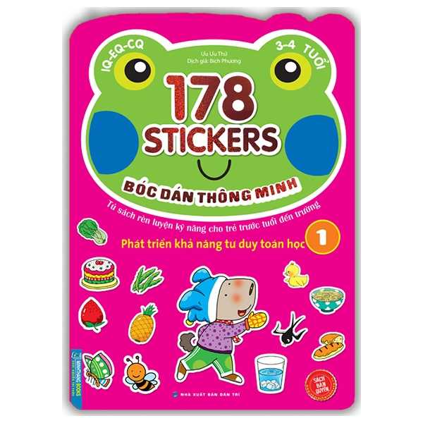 178 Stickers - Bóc Dán Thông Minh Phát Triển Khả Năng Tư Duy Toán Học 3 - 4 Tuổi - Tập 1