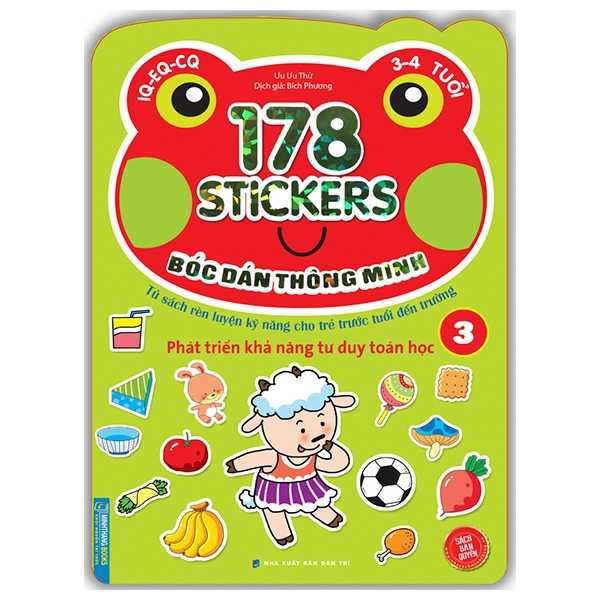 178 Stickers - Bóc Dán Thông Minh Phát Triển Khả Năng Tư Duy Toán Học 3 - 4 Tuổi - Tập 3 - Ảnh 1