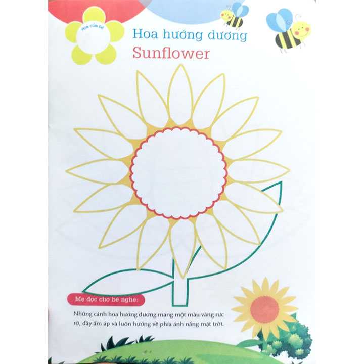 Ong Làm Hoạ Sĩ - Bé Tô Màu Theo Chủ Đề - Các Loại Hoa - Ảnh 3