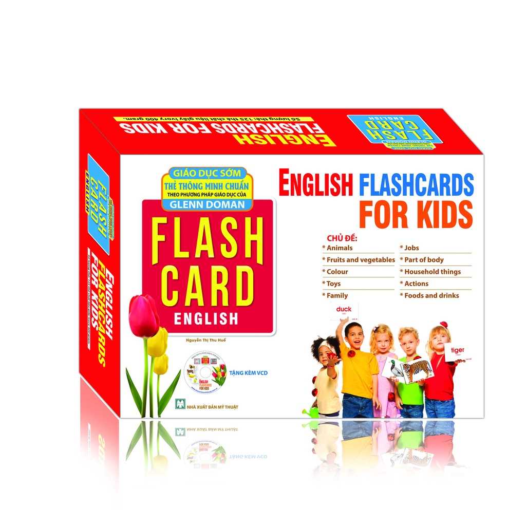 Flashcard For Kids Dạy Trẻ Theo Phương Pháp Glenn Doman - Tiếng Anh Cho Bé  - Kèm CD