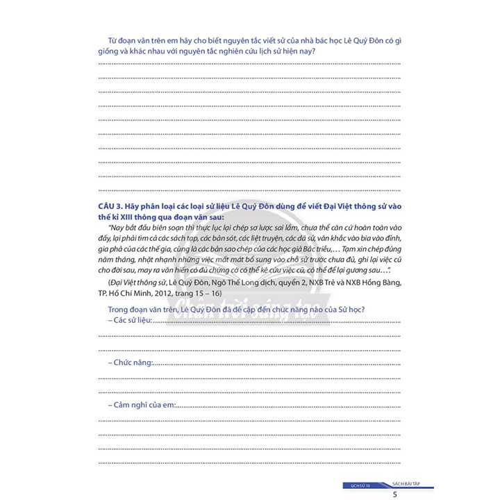 Bài Tập Lịch Sử 10 - Bộ Chân Trời - Ảnh 3