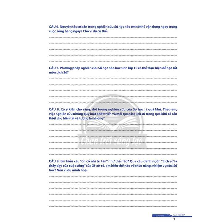 Bài Tập Lịch Sử 10 - Bộ Chân Trời - Ảnh 4