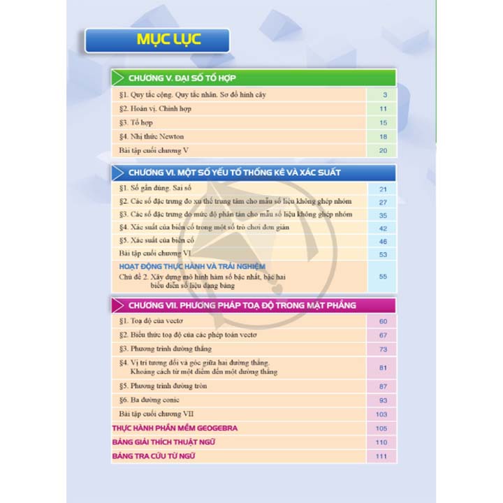 Toán 10 Tập 2 - Bộ Cánh Diều - Ảnh 3