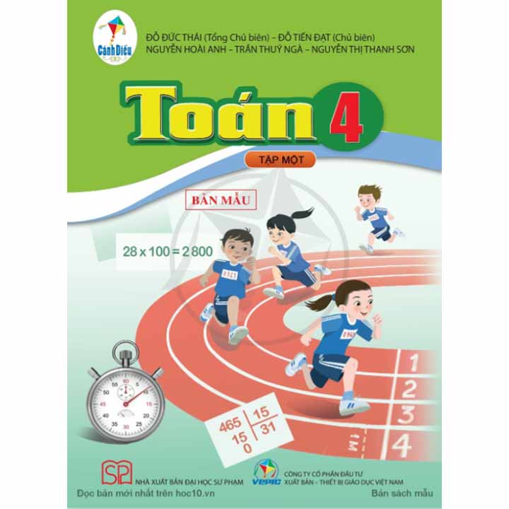 Toán 4 - Tập 1 - Bộ Cánh Diều