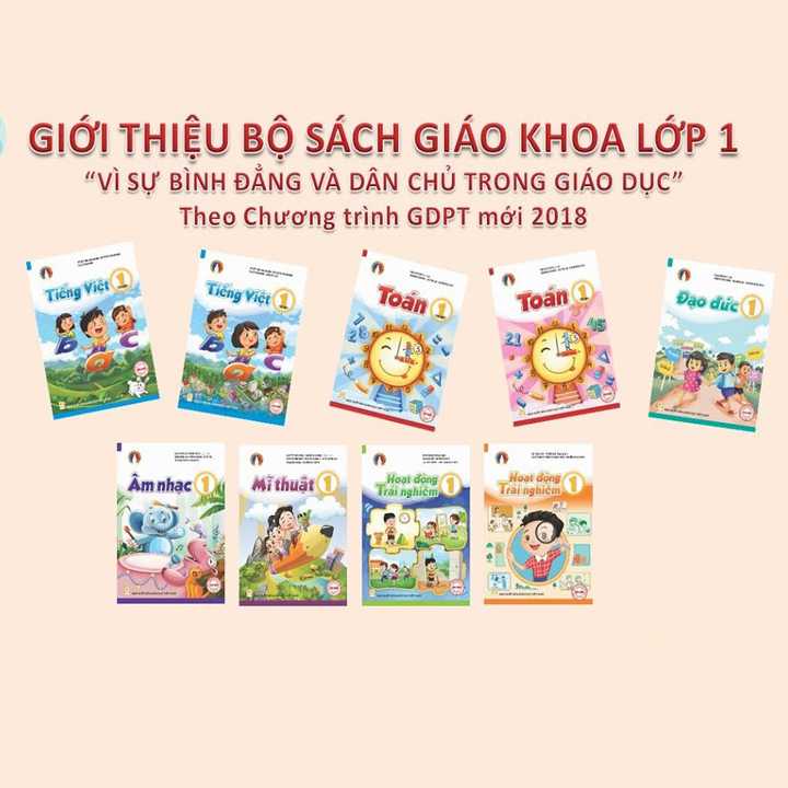 Bộ Sách Giáo Khoa Lớp 1 - Vì Sự Bình Đẳng - Năm Học 2021-2022 (Gồm 18 Cuốn)
