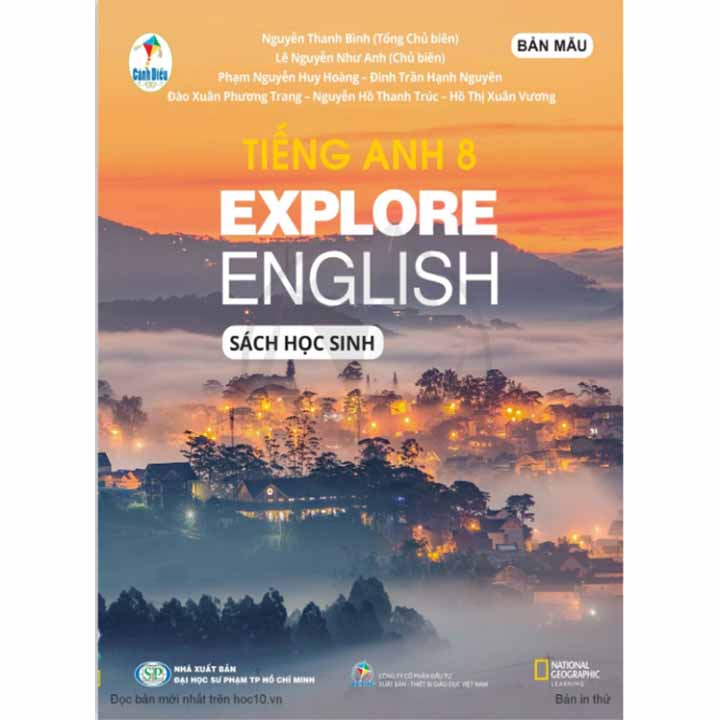 Tiếng Anh 8 - Explore English - Sách Học Sinh - Bộ Cánh Diều
