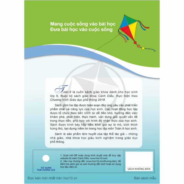 Toán 8 - Tập 1 - Bộ Cánh Diều - Ảnh 2