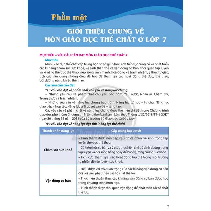 Giáo Dục Thể Chất 7 - SÁCH GIÁO VIÊN - Chân Chời Sáng Tạo - Ảnh 5
