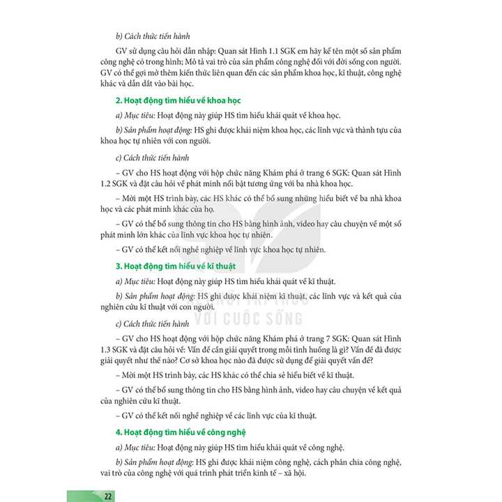 Công Nghệ Thiết Kế Và Công Nghệ 10 SÁCH GIÁO VIÊN - Bộ Kết Nối - Ảnh 3