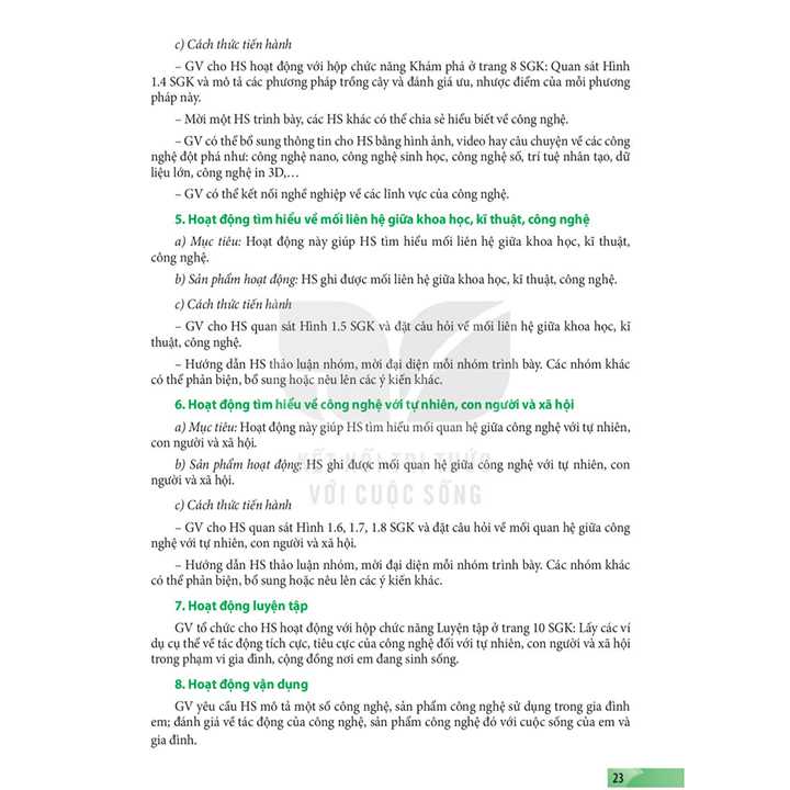 Công Nghệ Thiết Kế Và Công Nghệ 10 SÁCH GIÁO VIÊN - Bộ Kết Nối - Ảnh 5