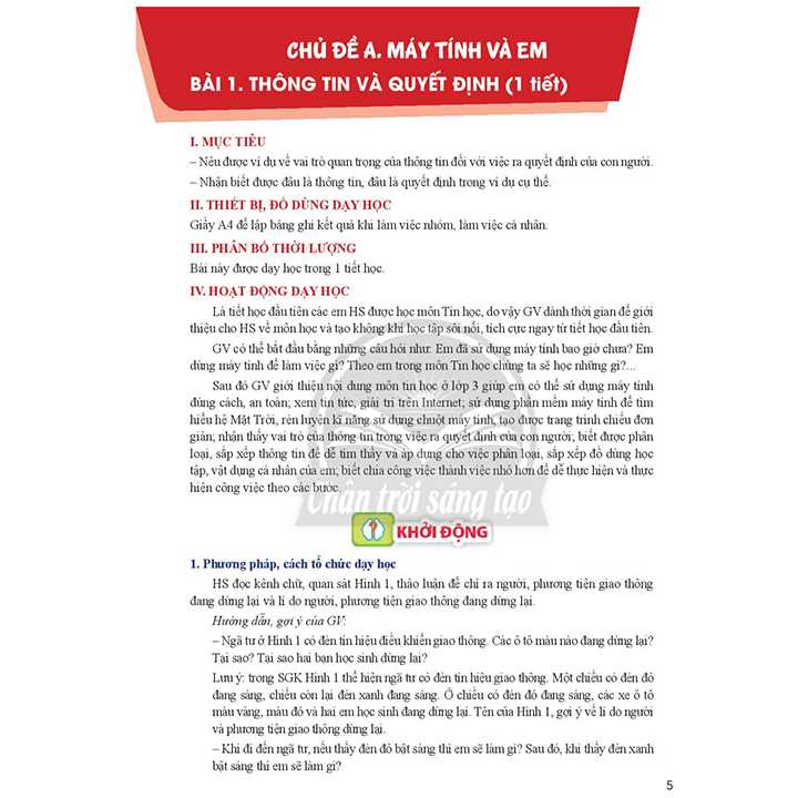 Tin Học 3 - SÁCH GIÁO VIÊN - Bộ Chân Trời