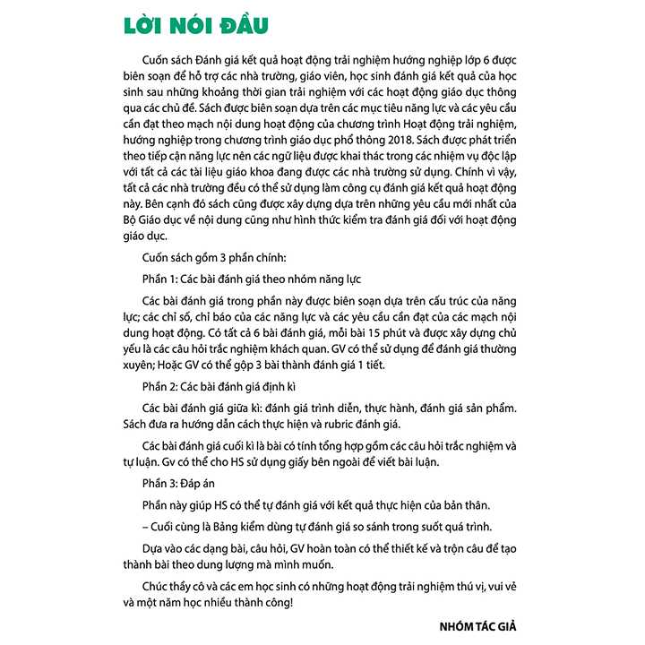 Đánh Giá Kết Quả Hoạt Động Trải Nghiệm, Hướng Nghiệp 6 - Ảnh 1