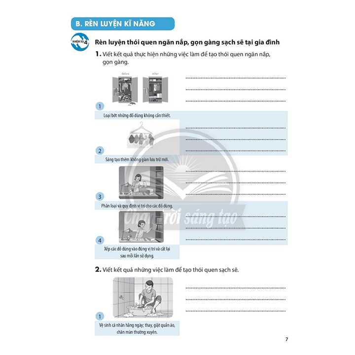 Bài Tập Hoạt Động Trải Nghiệm, Hướng Nghiệp 7 - Bộ Chân Trời - Ảnh 4