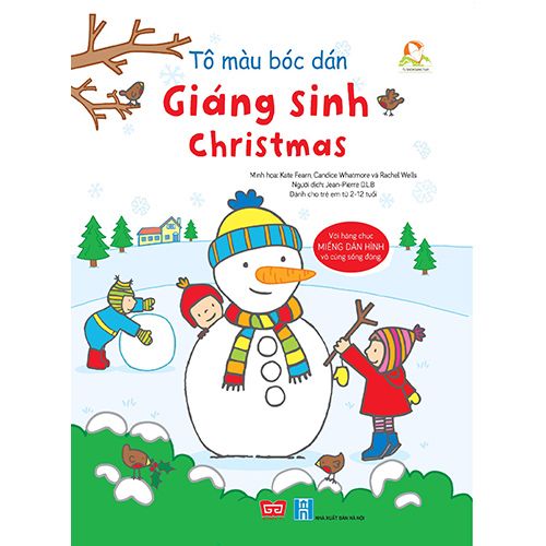 Tô Màu Bóc Dán - Giáng Sinh - Christmas