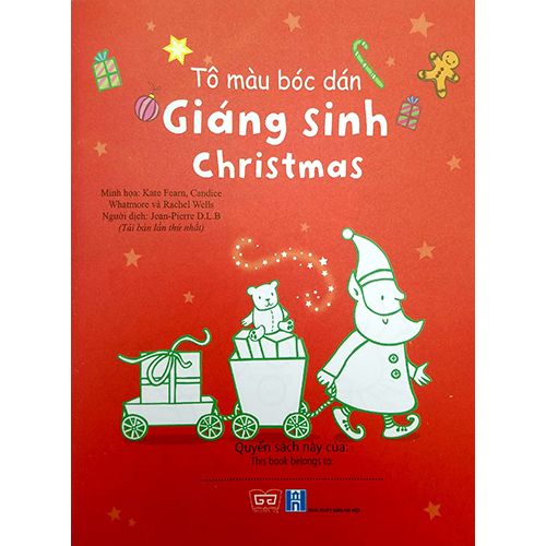 Tô Màu Bóc Dán - Giáng Sinh - Christmas - Ảnh 2