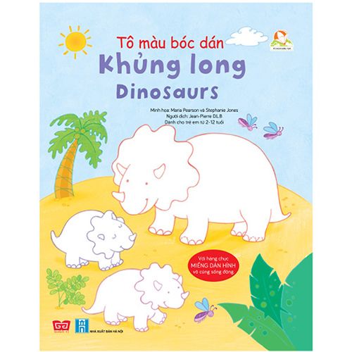 Tô Màu Bóc Dán - Khủng Long - Dinosaurs