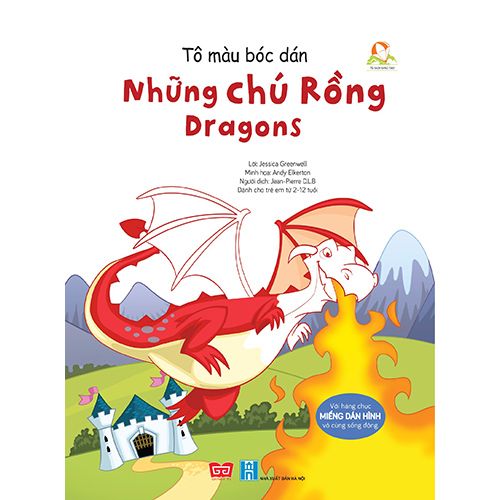 Tô Màu Bóc Dán - Những Chú Rồng - Dragons