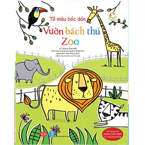 Tô Màu Bóc Dán - Vườn Bách Thú - Zoo