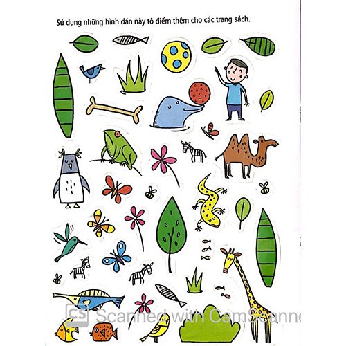 Tô Màu Bóc Dán - Vườn Bách Thú - Zoo - Ảnh 6