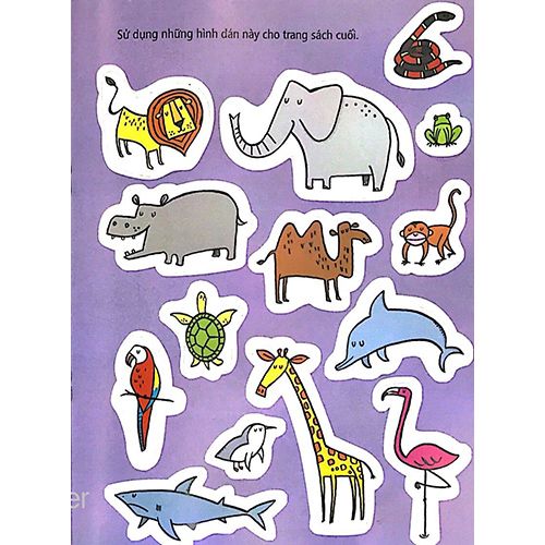 Tô Màu Bóc Dán - Vườn Bách Thú - Zoo - Ảnh 5