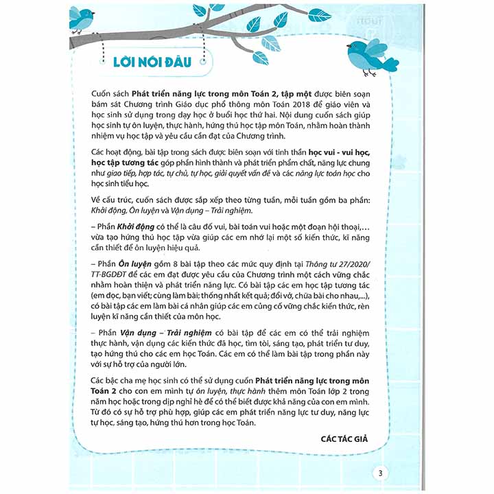 Phát Triển Năng Lực Trong Môn Toán 2 - Tập 1 - Chân Trời Sáng Tạo - Ảnh 2