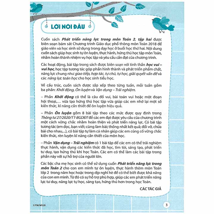 Phát Triển Năng Lực Trong Môn Toán 2 - Tập 2 - Chân Trời Sáng Tạo - Ảnh 2