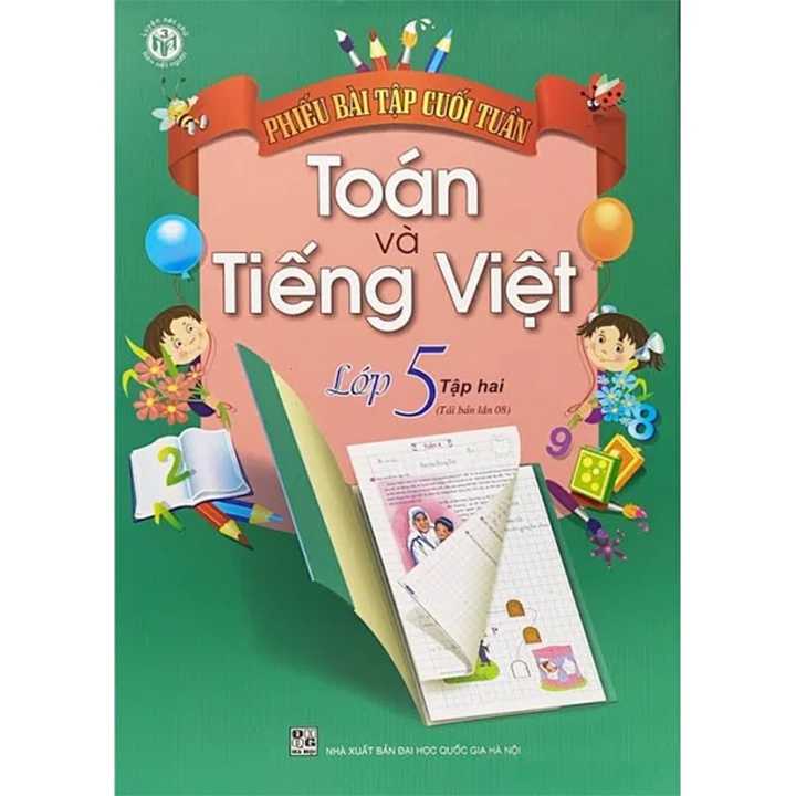 Phiếu Bài Tập Cuối Tuần Toán Và Tiếng Việt Lớp 5 - Tập 2