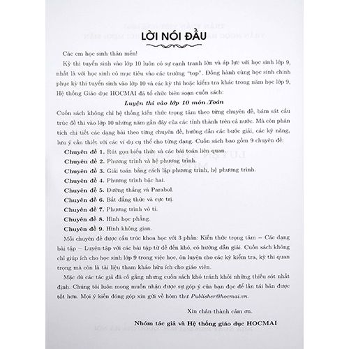 Luyện Thi Vào Lớp 10 Môn Toán - Ảnh 2