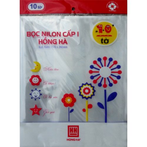 Nylon Bọc Vở Và SGK Hồng Hà - Cấp 1 - 3245