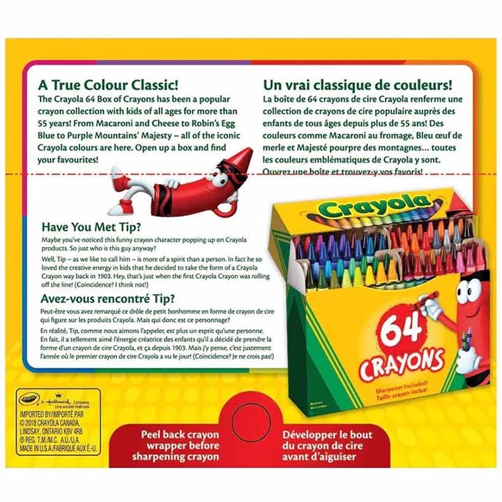 Hộp Bút Màu Sáp Crayon Colors - 64 Màu - Crayola-520064 - Ảnh 5
