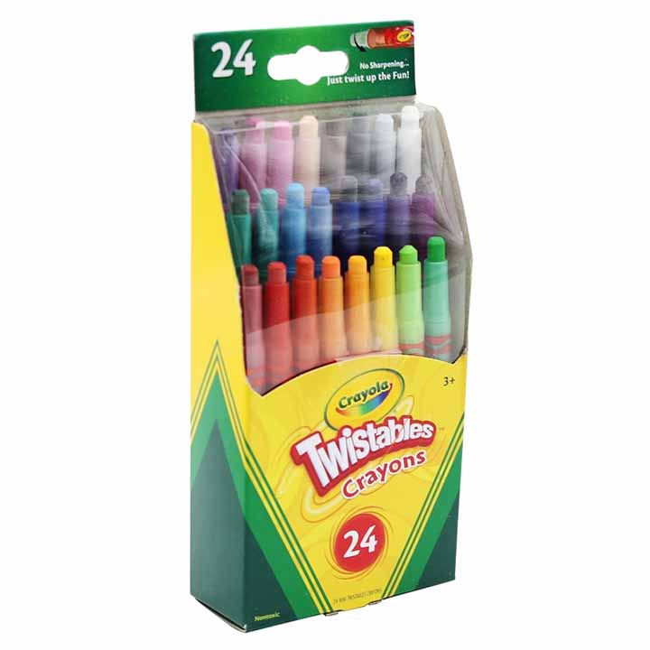 Hộp Bút Sáp Vặn Twistables Mini Crayons - 24 Màu - Crayola-529724 - Ảnh 2