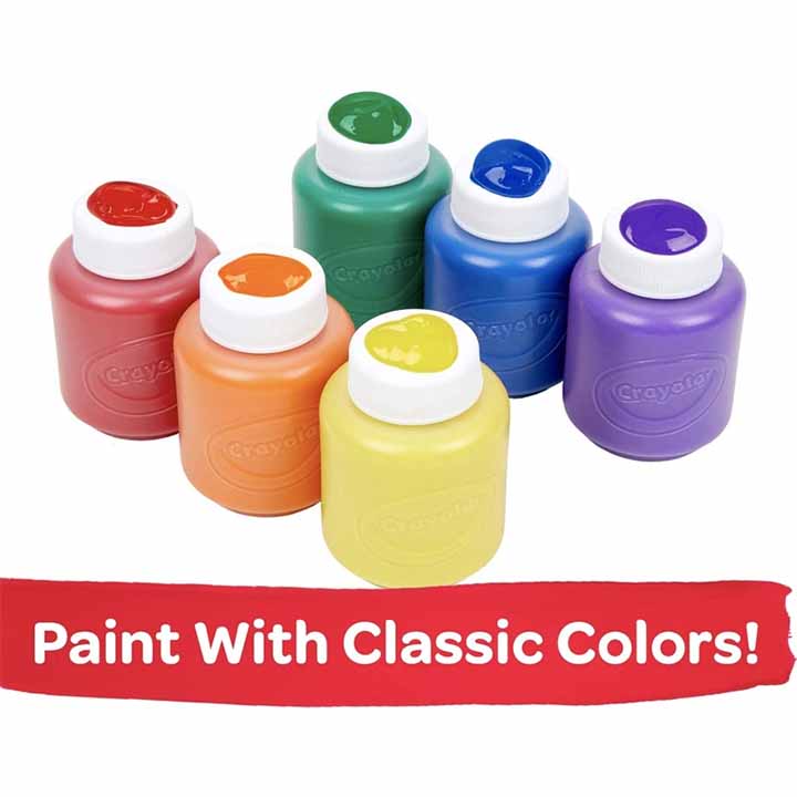 Hộp Màu Nước Washable Project Paint Classic - 6 Màu - Crayola-541204 - Ảnh 2
