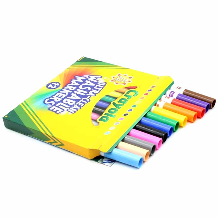 Hộp Bút Lông Màu Ultra Clean Washable Markers - 12 Màu - Crayola-587812 - Ảnh 4