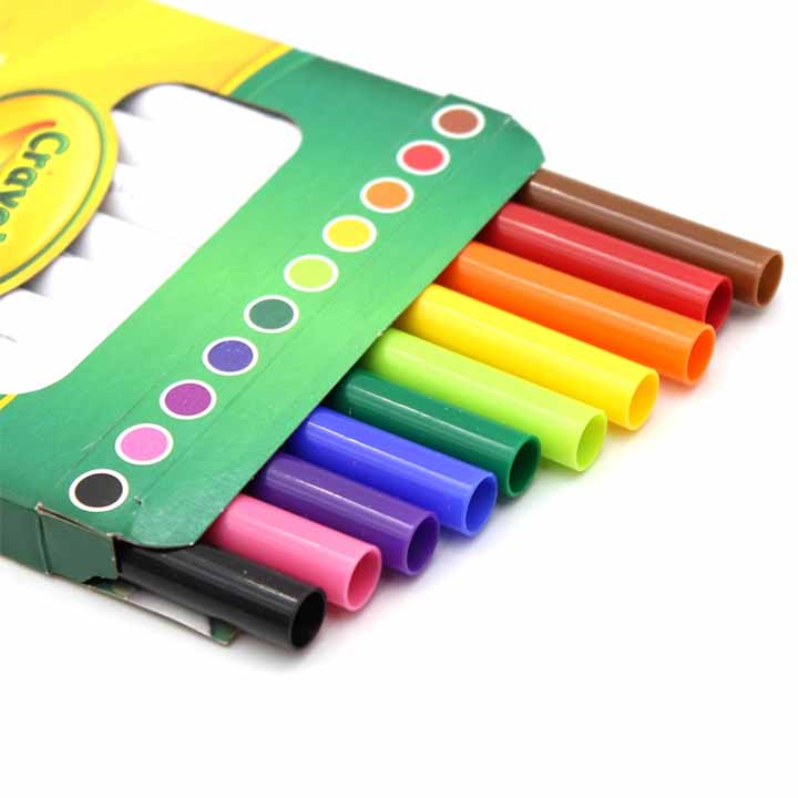 Hộp Bút Lông Màu Super Tips Washable Markers - 10 Màu - Crayola-588610 - Ảnh 2
