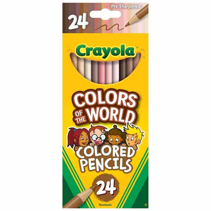 Hộp Bút Chì Màu Crayola Color Of The World - 24 Màu - Crayola-684607 - Ảnh 1