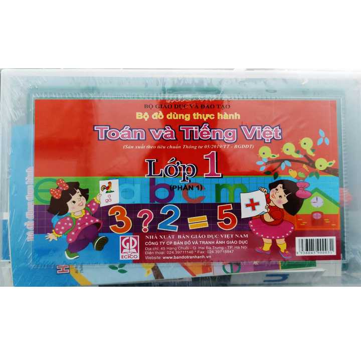 Bộ Đồ Dùng Thực Hành Toán Và Tiếng Việt Lớp 1