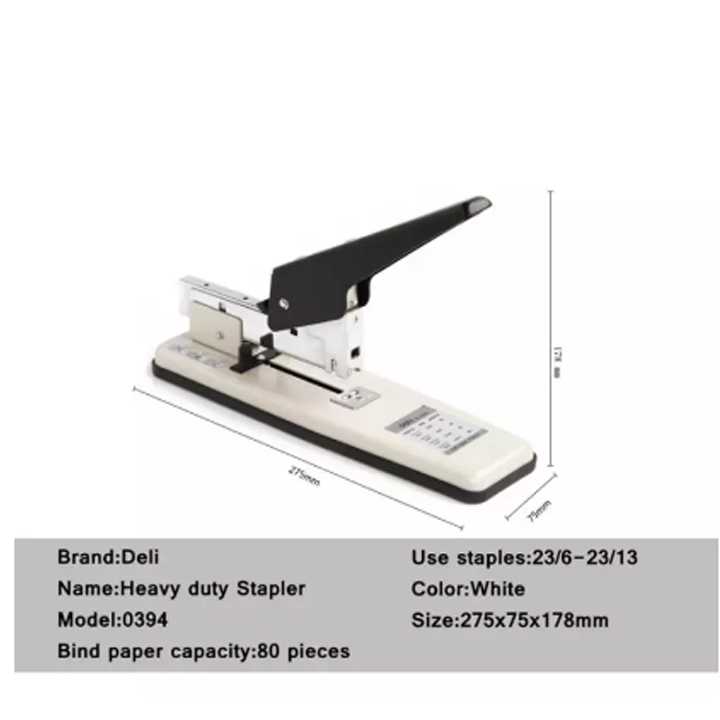 Máy Dập Ghim Deli 0394 - 80 Tờ Cao Cấp - Ảnh 2
