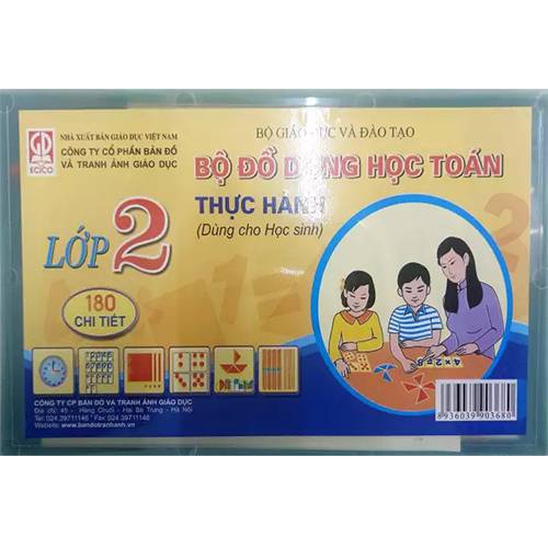 Bộ Đồ Dùng Học Toán Thực Hành Lớp 2