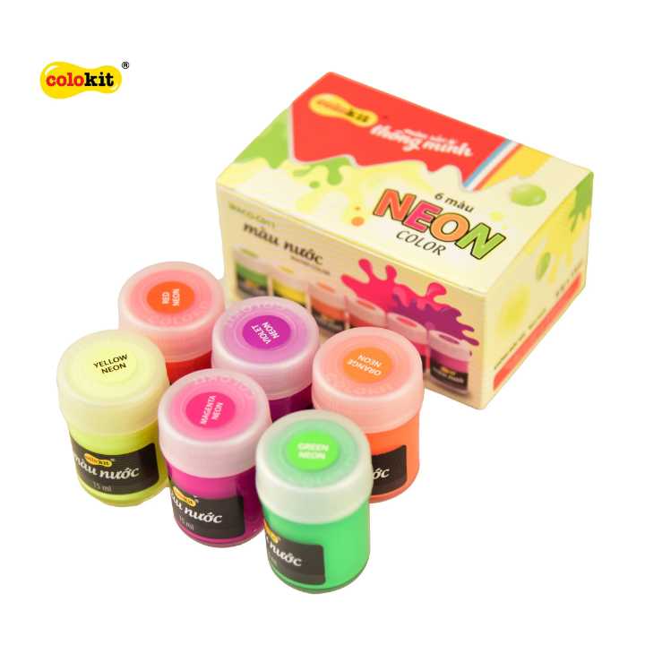 Màu Nước Neon Colokit WACO-C011 - 6 Màu