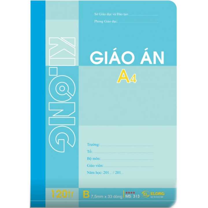 Sổ Giáo Án A4 - 120 Trang - MS313
