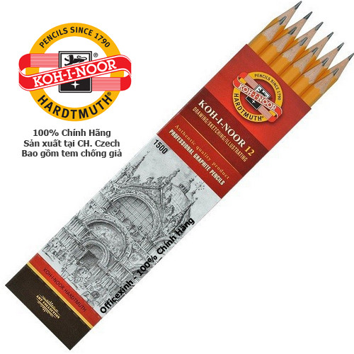 Bút Chì Tiệp KOH-I-NOOR 1500-2B - Ảnh 4