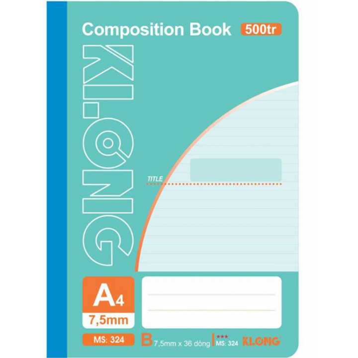 Sổ May Dán Gáy Klong A4 - 500 Trang - Ms 324 - Ảnh 1