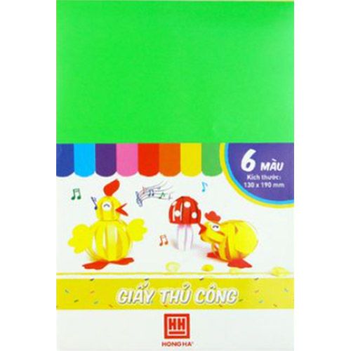 Giấy thủ công decan 6 màu 3487