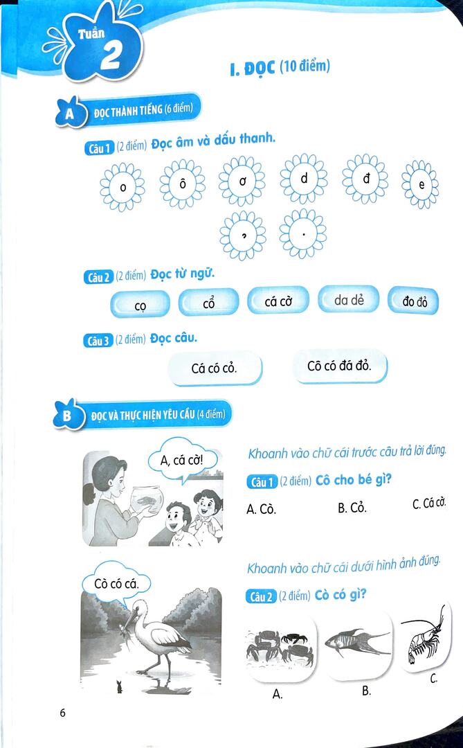 Phiếu tự đánh giá cuối tuần và kiểm tra định kì môn Tiếng Việt 1 (bộ sách Cánh Diều) - Ảnh 5