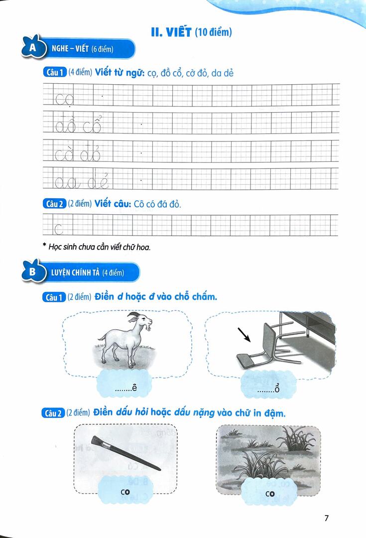 Phiếu tự đánh giá cuối tuần và kiểm tra định kì môn Tiếng Việt 1 (bộ sách Cánh Diều) - Ảnh 6