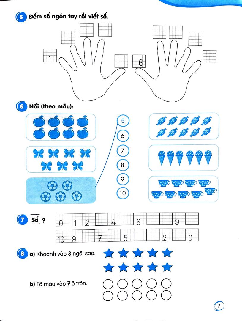 Phiếu tự đánh giá cuối tuần và kiểm tra định kì môn Toán 1 ( bộ sách Kết nối tri thức với cuộc sống) - Ảnh 5