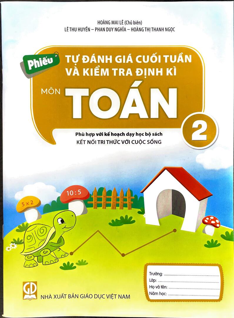 Phiếu tự đánh giá cuối tuần và kiểm tra định kì môn Toán 2 (Kết nối tri thức với cuộc sống)