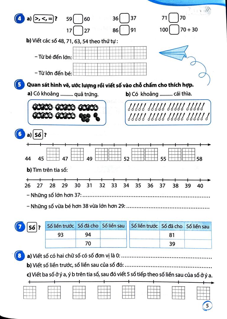Phiếu tự đánh giá cuối tuần và kiểm tra định kì môn Toán 2 (Kết nối tri thức với cuộc sống) - Ảnh 3